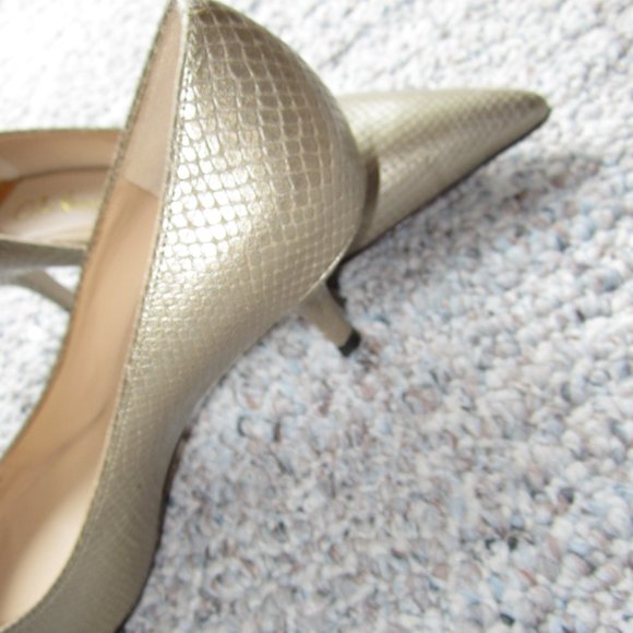 Cole Haan Fiona Sand Embossed Snake Low Air Heels - Picture 7 of 13